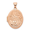 Gold Polished Oval Lockets
