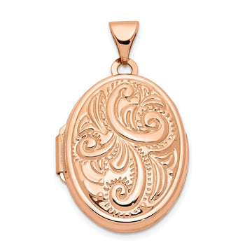 Gold Polished Oval Lockets