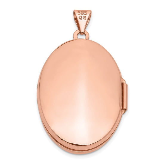 Gold Polished Oval Lockets