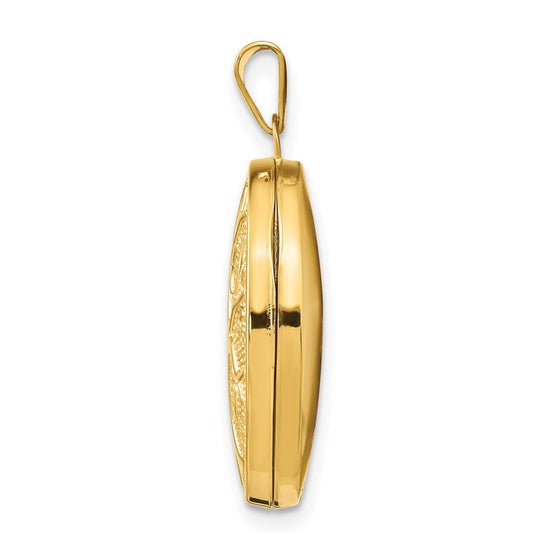 14k Tree 21x16mm Oval Locket
