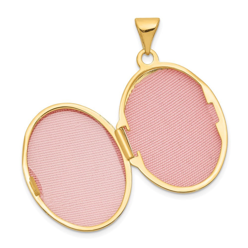 14k Tree 21x16mm Oval Locket