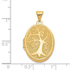14k Tree 21x16mm Oval Locket