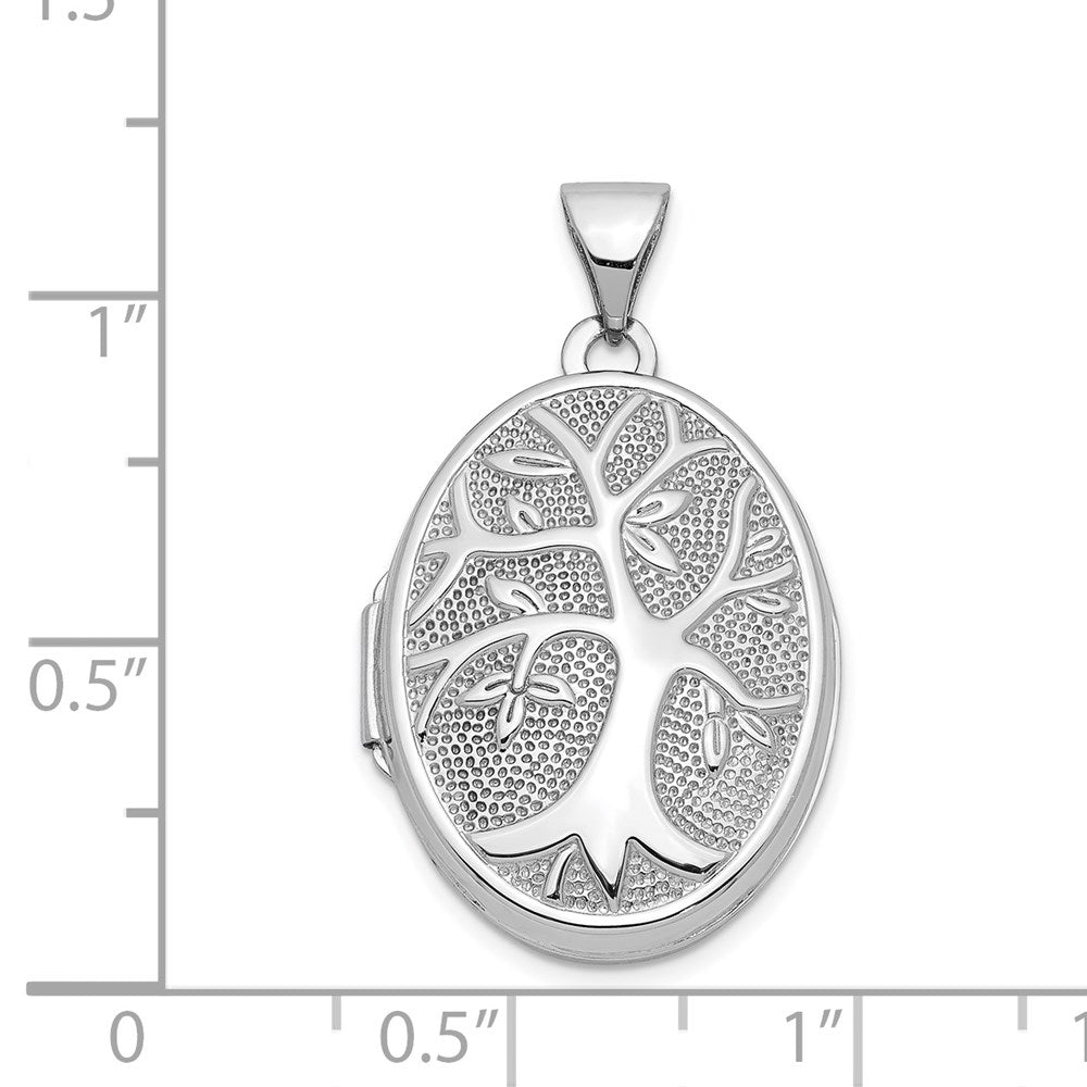 Gold Polished Tree Oval Lockets