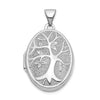 Gold Polished Tree Oval Lockets