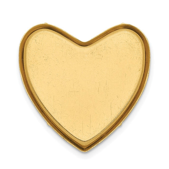14k Diamond Star Ash Holder 24mm Heart Locket