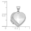 Gold Polished Diamond Heart Lockets