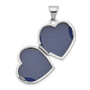 Gold Polished Floral Heart Lockets