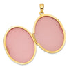 14k Polished Domed Plain 34mm Oval Locket