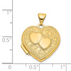 Gold Polished Double Heart Lockets