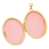 14K Floral Border 33mm Oval Locket