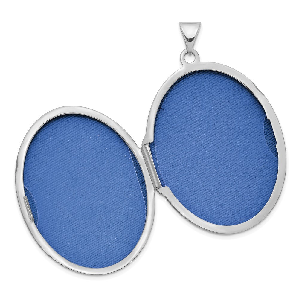 Gold Polished Floral Oval Lockets