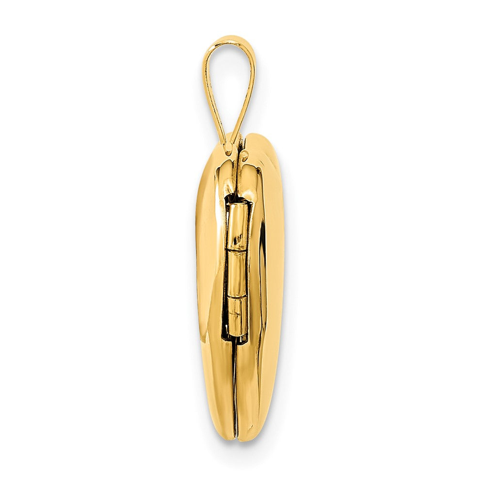 Gold Polished Heart Lockets