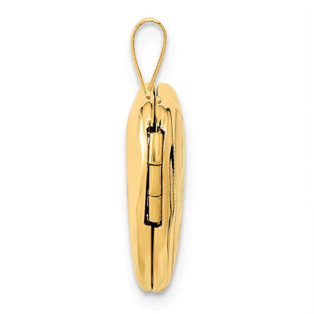 Gold Polished Heart Lockets