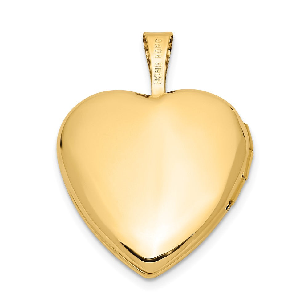Gold Polished Heart Lockets