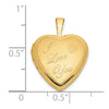 Gold Polished Heart Lockets