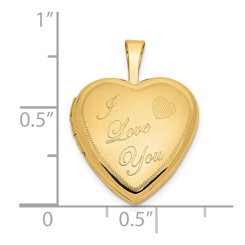 Gold Polished Heart Lockets