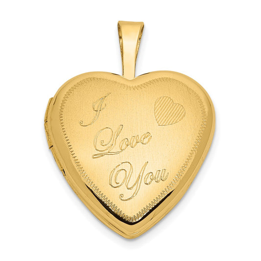 Gold Polished Heart Lockets