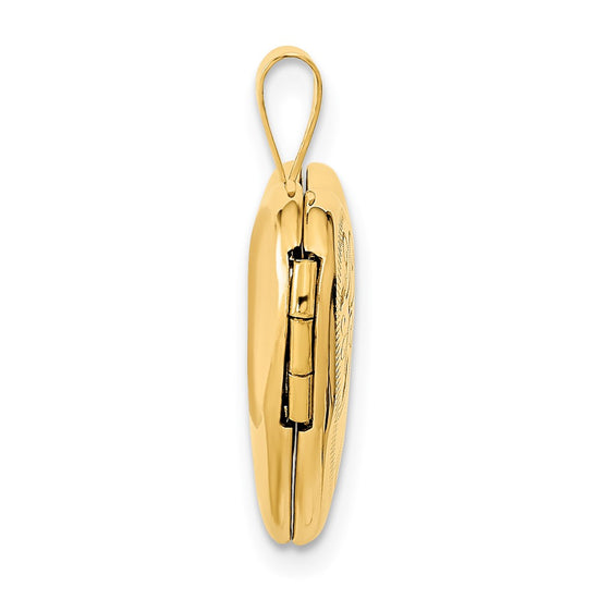 Gold Polished Heart Lockets