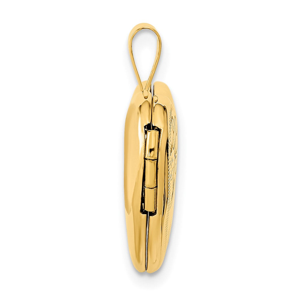 Gold Polished Heart Lockets