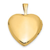 Gold Polished Heart Lockets