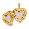 Gold Polished Heart Lockets