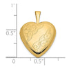 Gold Polished Heart Lockets