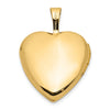 Gold Polished Heart Lockets
