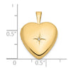 Gold Polished Heart Lockets