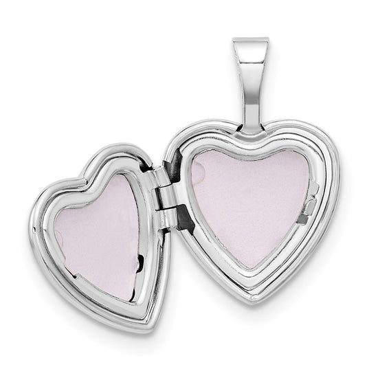 Gold Polished Diamond Heart Lockets