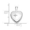 Gold Polished Diamond Heart Lockets
