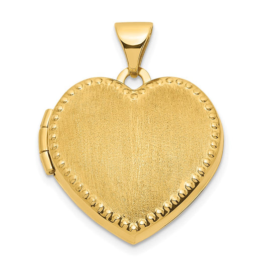 Gold Polished Heart Lockets