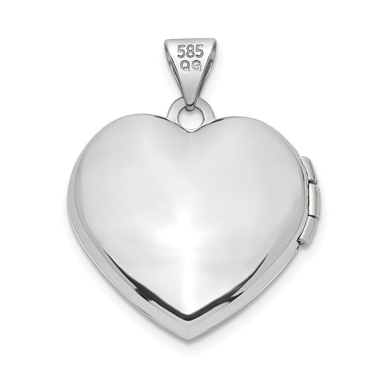 Gold Polished Heart Lockets
