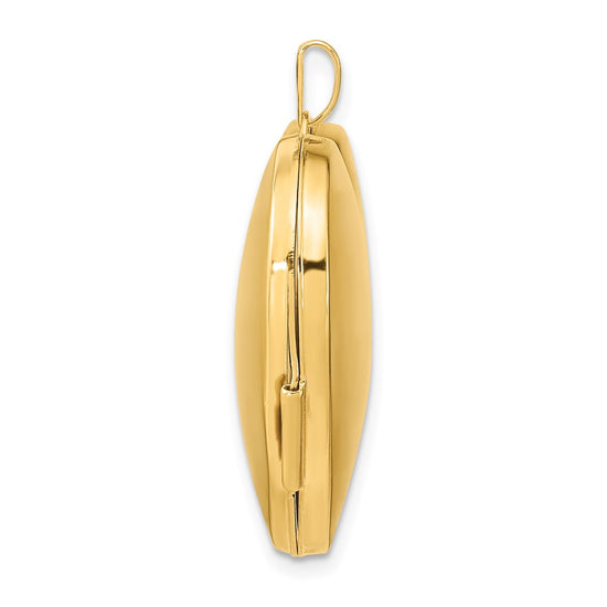 Gold Polished Heart Lockets