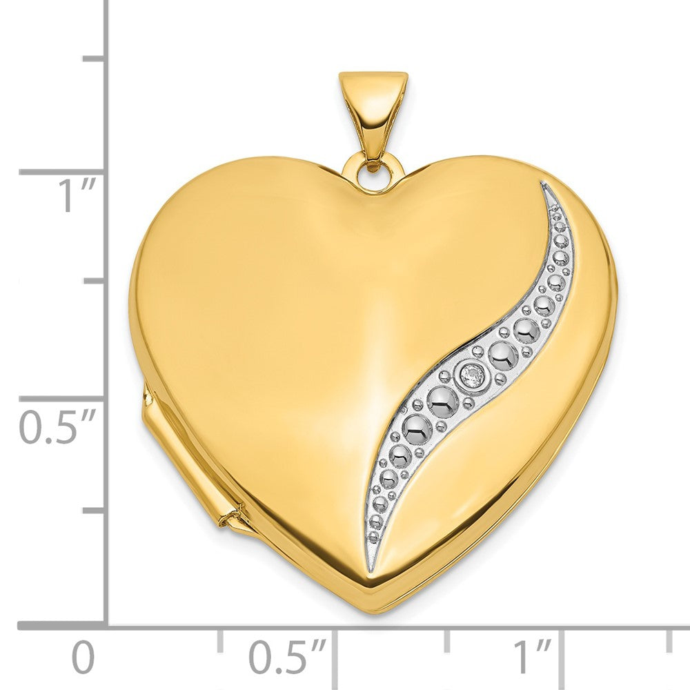Gold Polished Heart Lockets