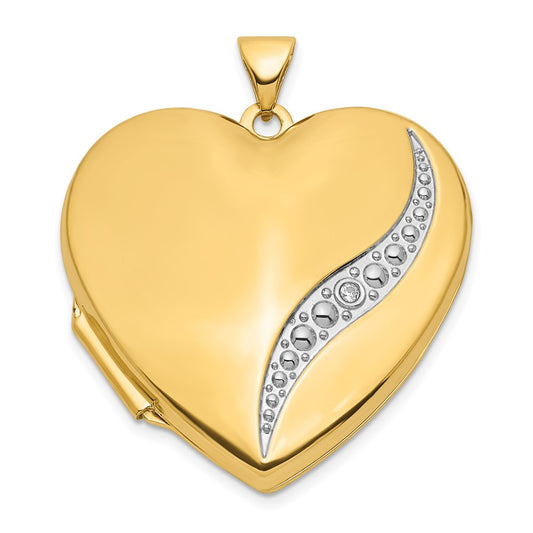 Gold Polished Heart Lockets