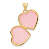 14k Polished Ruby 15mm Heart Locket