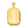 Gold Polished Rctangle Lockets