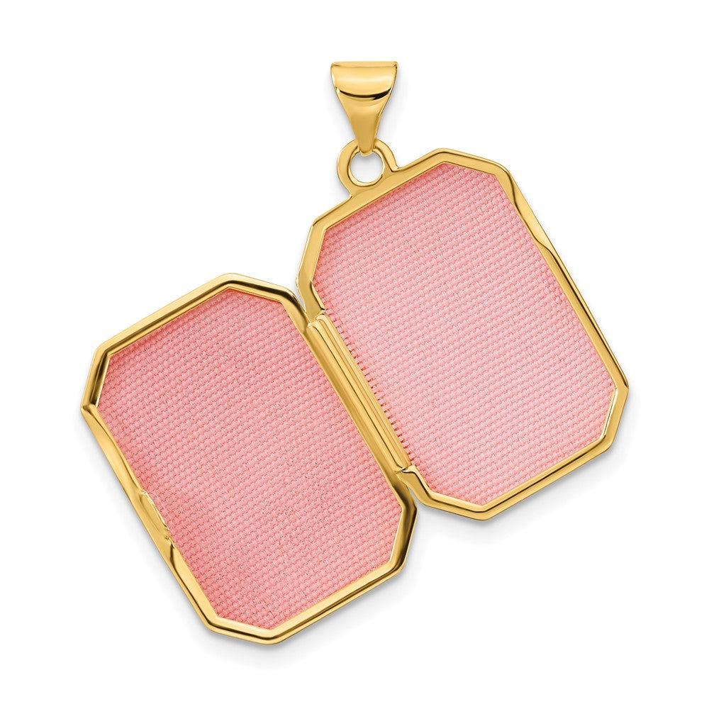 Gold Polished Rctangle Lockets