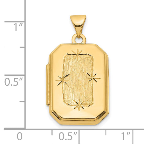 Gold Polished Rctangle Lockets