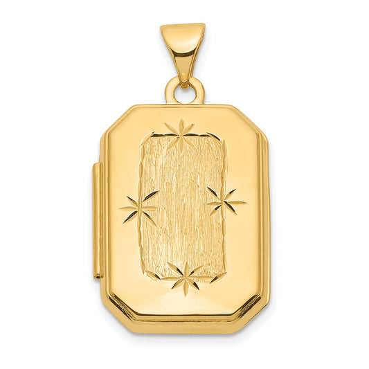 Gold Polished Rctangle Lockets