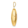 Gold Polished Floral Oval Lockets