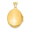 Gold Polished Floral Oval Lockets