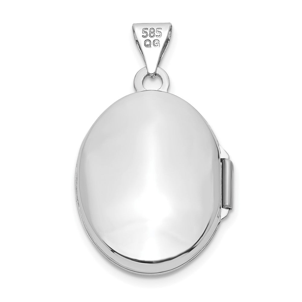 Gold Polished Floral Oval Lockets