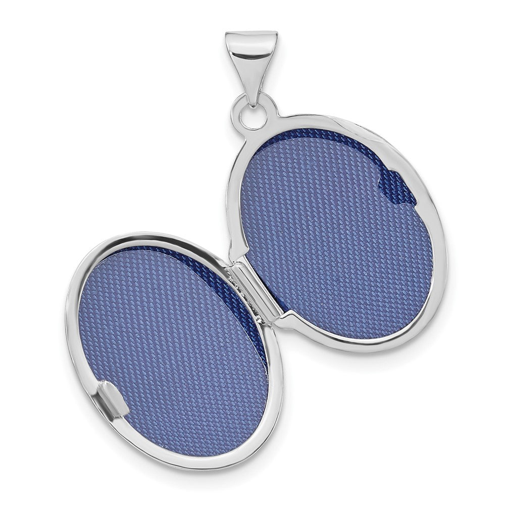 Gold Polished Floral Oval Lockets