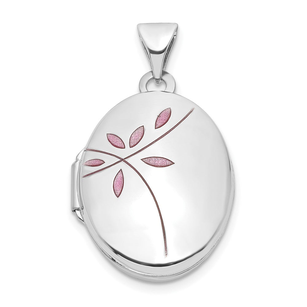 Gold Polished Floral Oval Lockets