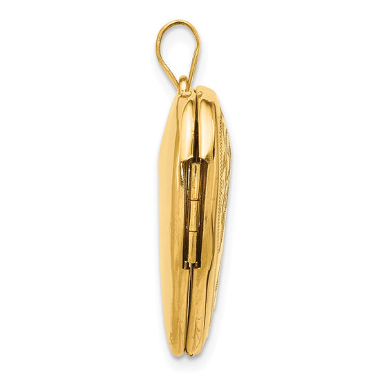 Gold Polished Heart Lockets