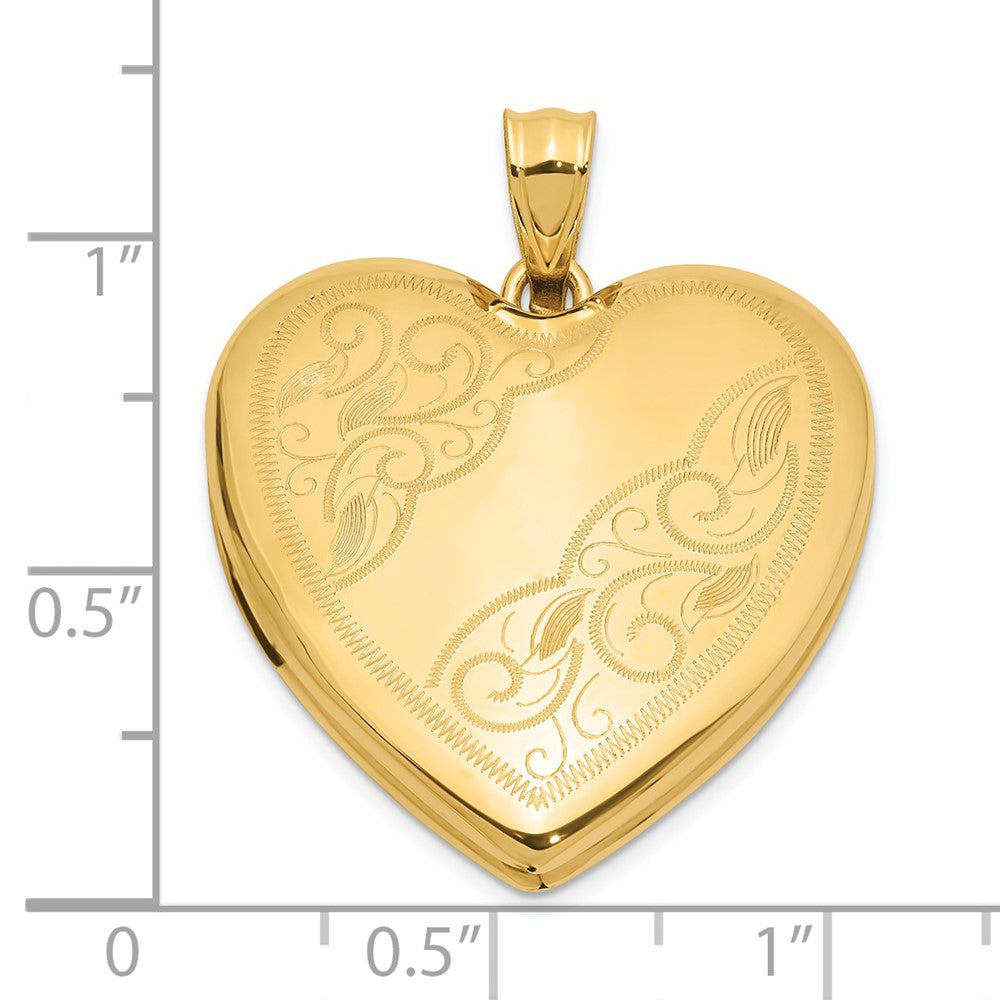 Gold Polished Heart Lockets