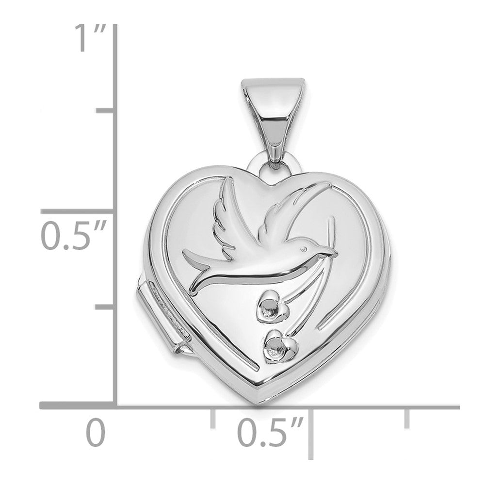 Gold Polished "Together Forever" Heart Lockets