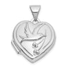 Gold Polished "Together Forever" Heart Lockets