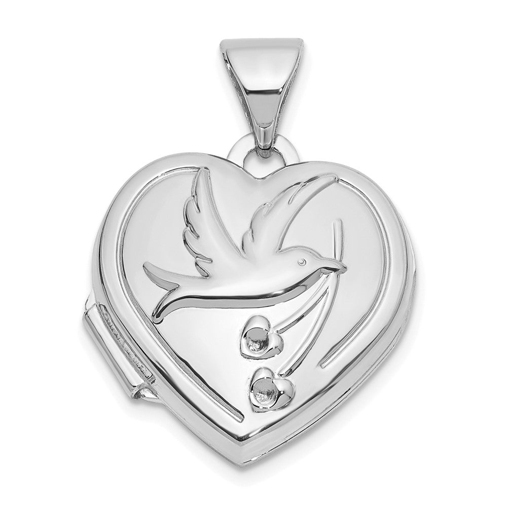 Gold Polished "Together Forever" Heart Lockets